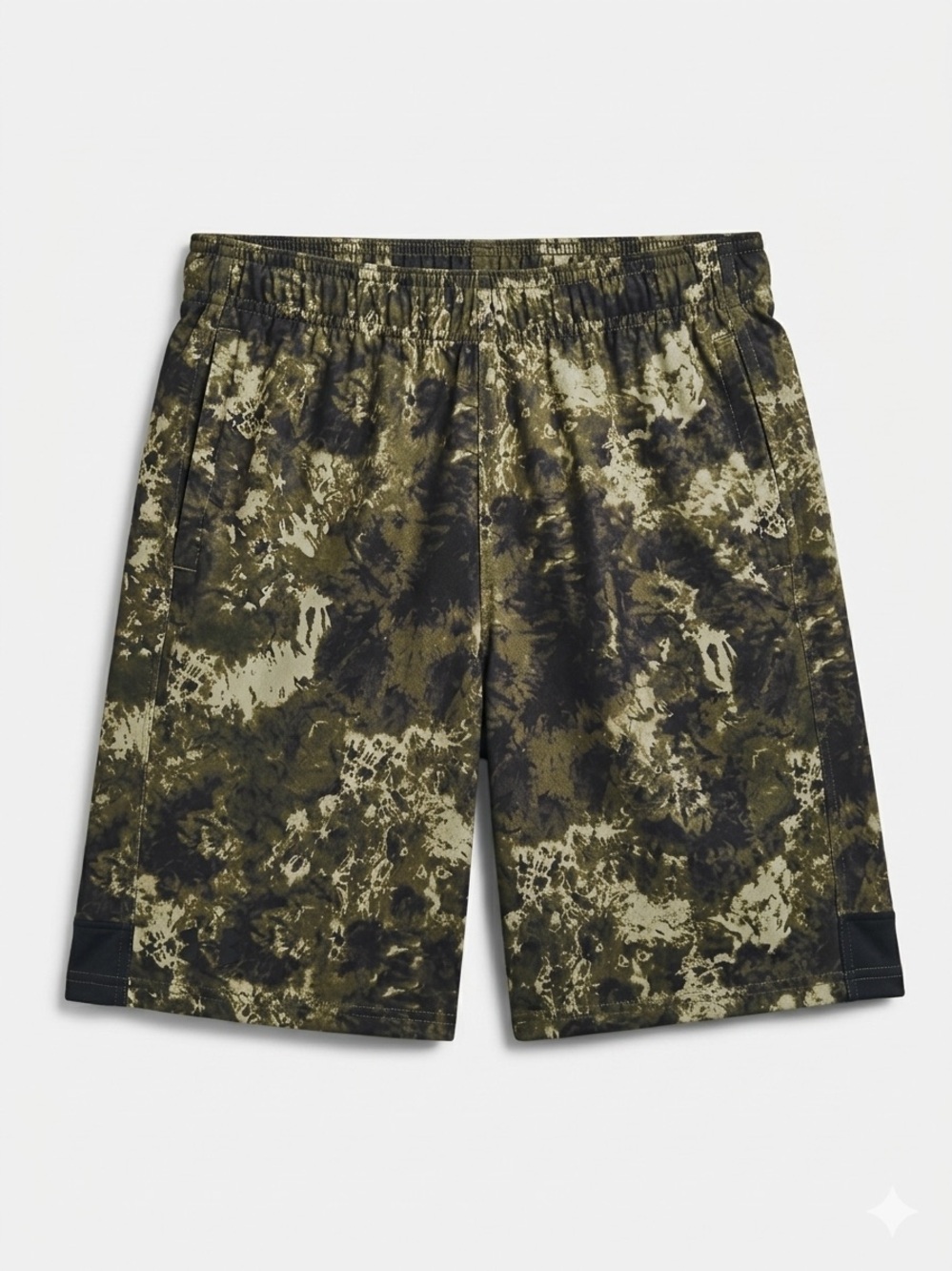 Under Armor Boy’s Olive Camo Performance Shorts Size L